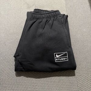Nike x Stussy FW25 Sweatpants – Black | Limited Edition Collab